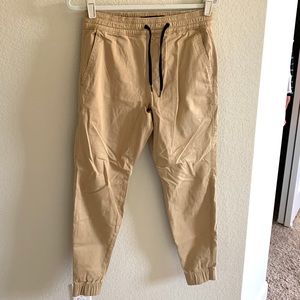 Hollister khaki jogger pants